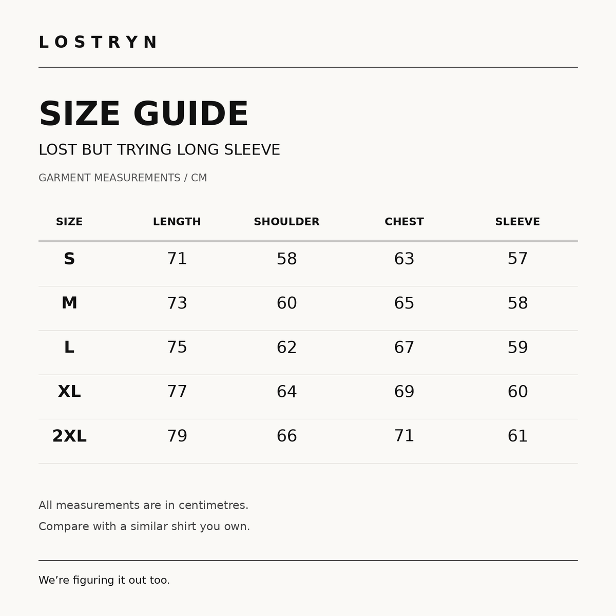 Lost But Trying Long sleeve