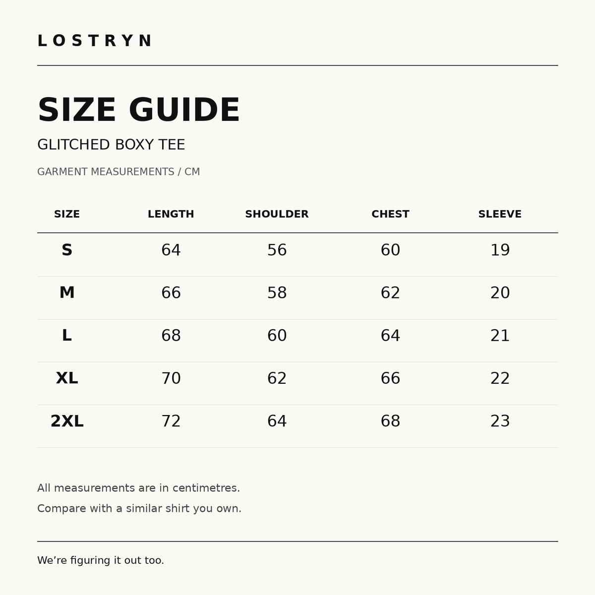 LOSTRYN Glitched Boxy Tee